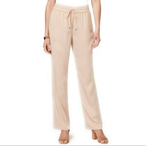 Bar III deep nude drawstring joggers pants